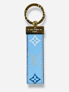 Louis Vuitton Blue Monogram Leather Key Holder in EUC